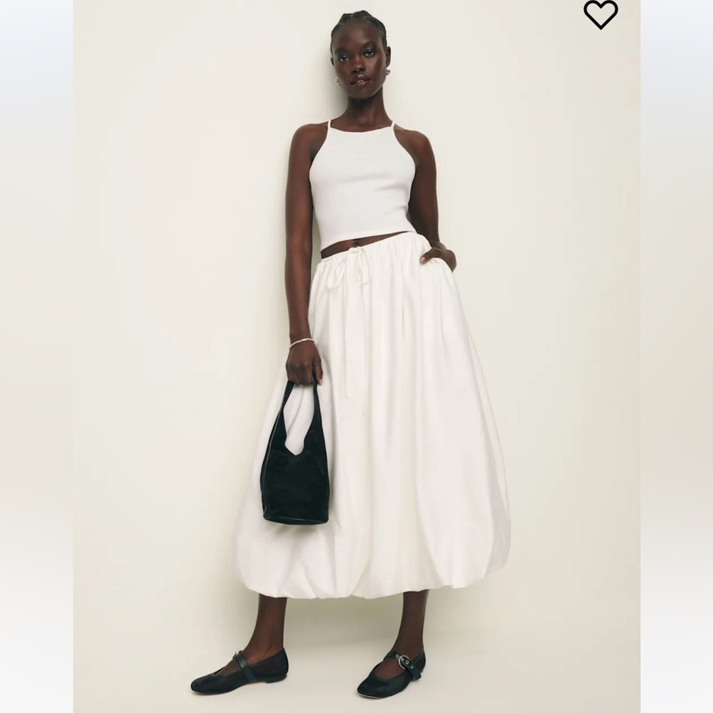 Reformation Cassandra Two Piece White - Size XS